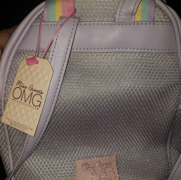 MISS GWENS "OMG" ACCESSORIES UNICORN MINI BACKPACK NWT - Picture 3 of 12